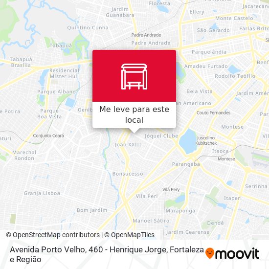 Avenida Porto Velho, 460 - Henrique Jorge mapa