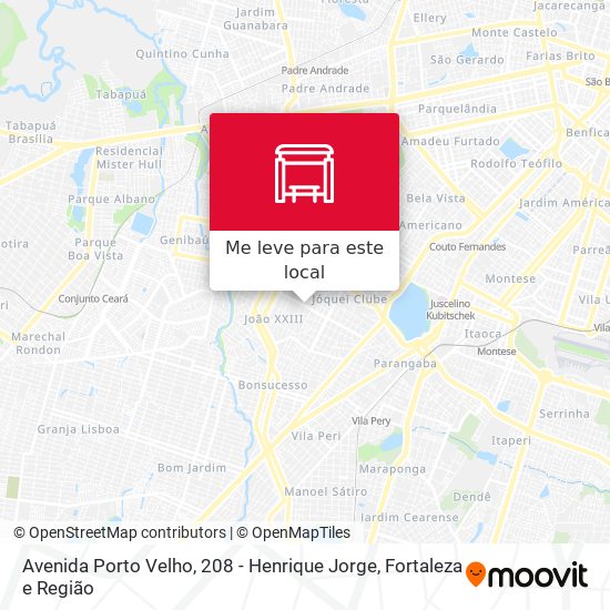 Avenida Porto Velho, 208 - Henrique Jorge mapa