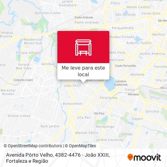 Avenida Pôrto Velho, 4382-4476 - João XXIII mapa