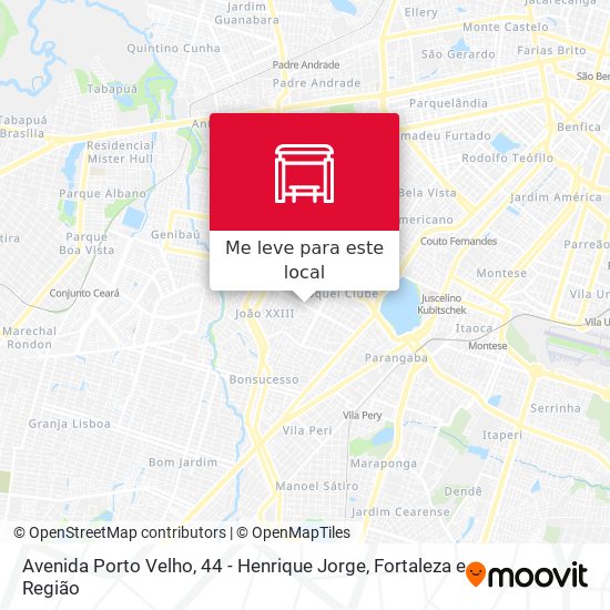 Avenida Porto Velho, 44 - Henrique Jorge mapa