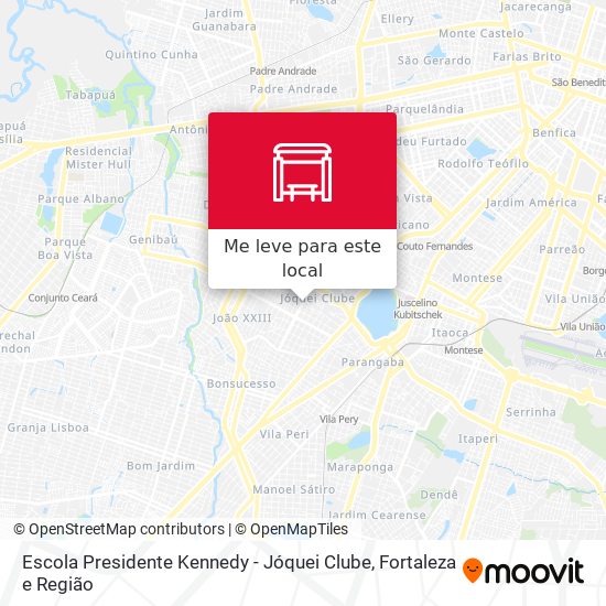 Escola Presidente Kennedy - Jóquei Clube mapa