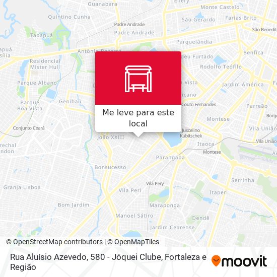 Rua Aluísio Azevedo, 580 - Jóquei Clube mapa