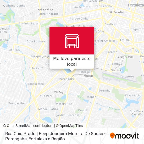 Rua Caio Prado | Eeep Joaquim Moreira De Sousa - Parangaba mapa