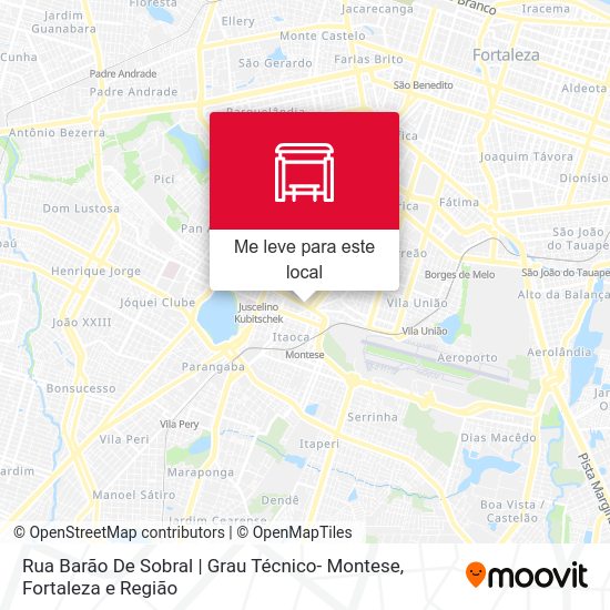 Rua Barão De Sobral | Grau Técnico- Montese mapa