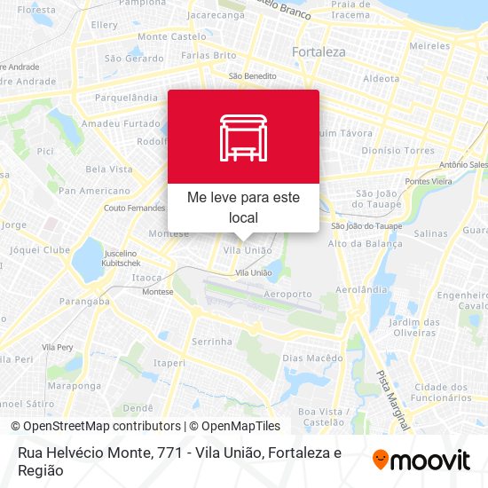 Rua Helvécio Monte, 771 - Vila União mapa