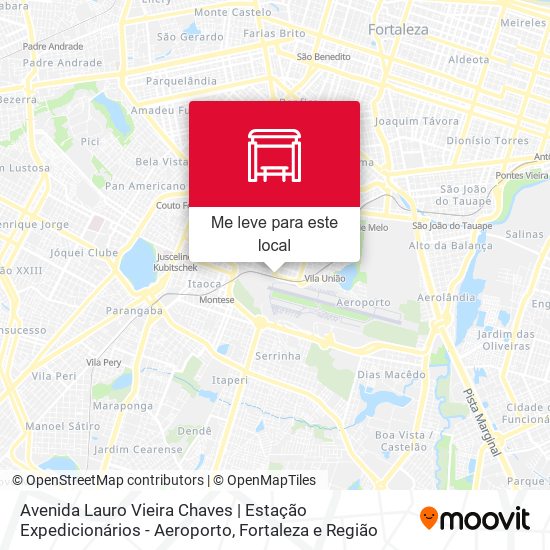 Avenida Lauro Vieira Chaves | Estação Expedicionários - Aeroporto mapa