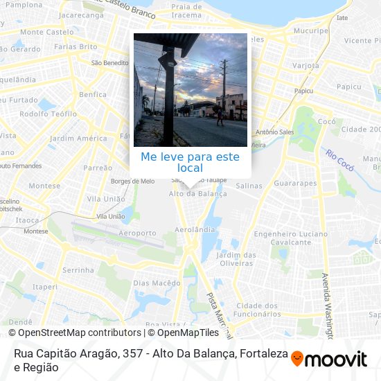 Rua Capitão Aragão, 357 - Alto Da Balança mapa