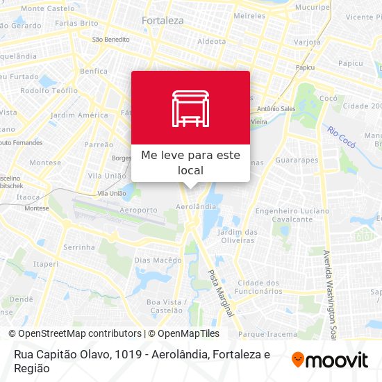 Rua Capitão Olavo, 1019 - Aerolândia mapa