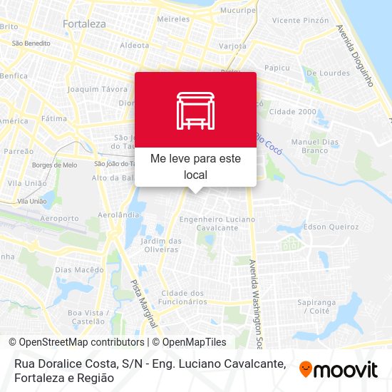 Rua Doralice Costa, S / N - Eng. Luciano Cavalcante mapa