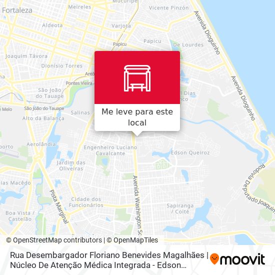 Rua Desembargador Floriano Benevides Magalhães | Núcleo De Atenção Médica Integrada - Edson Queiroz mapa