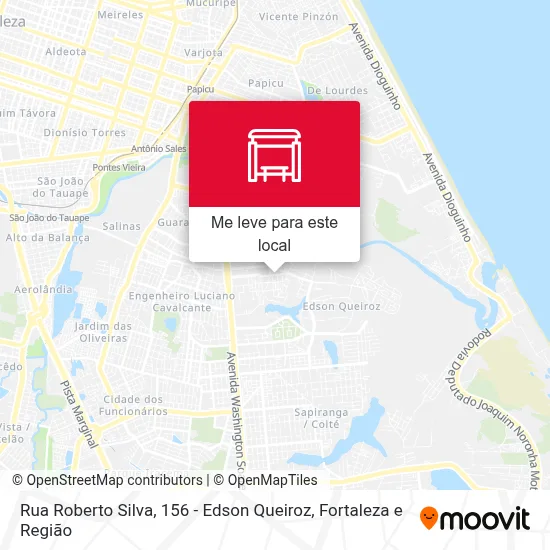 Rua Roberto Silva, 156 - Edson Queiroz mapa
