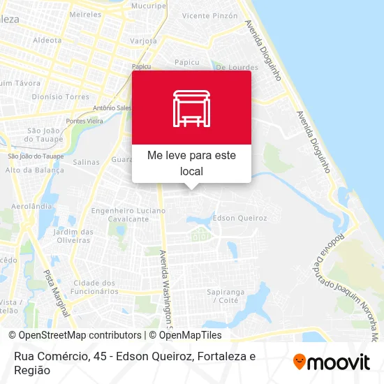 Rua Comércio, 45 - Edson Queiroz mapa