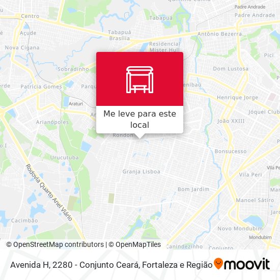 Avenida H, 2280 - Conjunto Ceará mapa