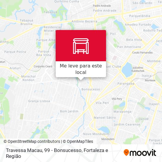 Travessa Macau, 99 - Bonsucesso mapa