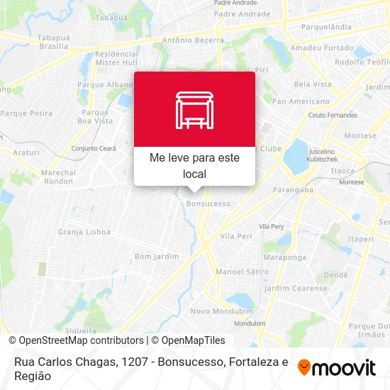 Rua Carlos Chagas, 1207 - Bonsucesso mapa