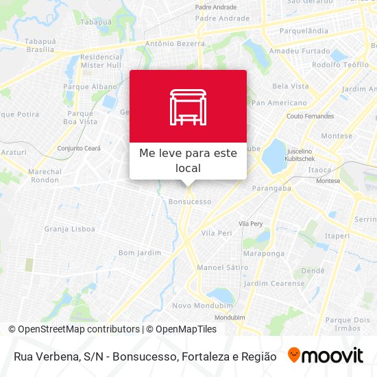 Rua Verbena, S/N - Bonsucesso mapa