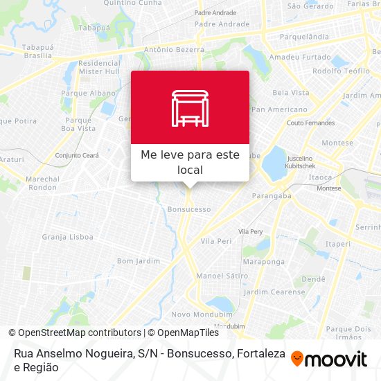 Rua Anselmo Nogueira, S / N - Bonsucesso mapa