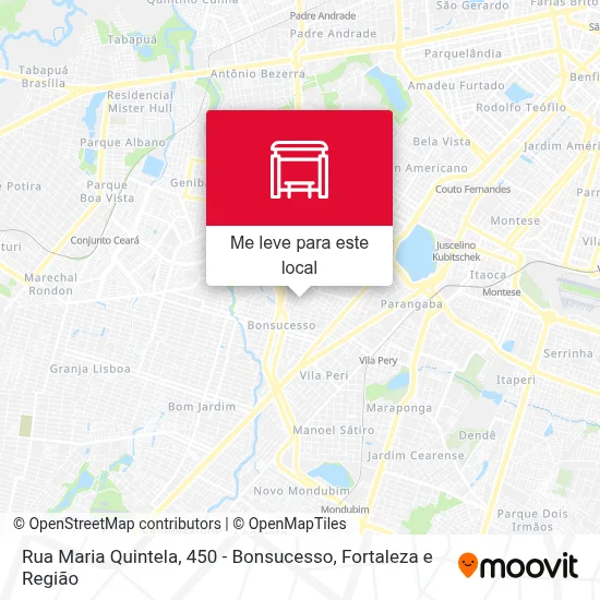 Rua Maria Quintela, 450 - Bonsucesso mapa