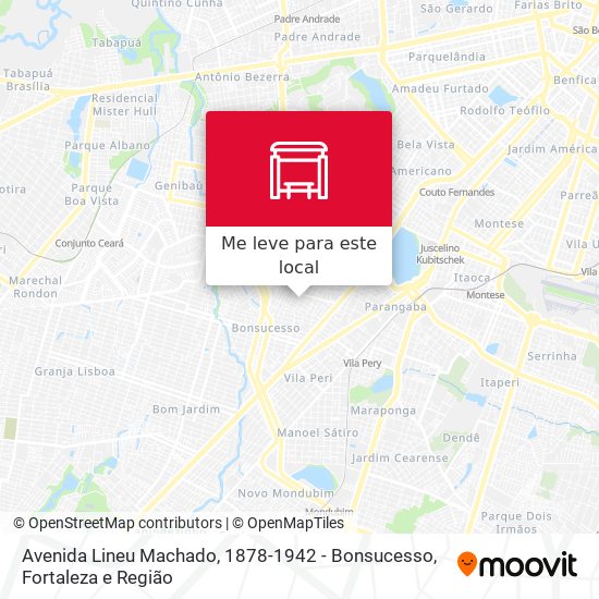 Avenida Lineu Machado, 1878-1942 - Bonsucesso mapa