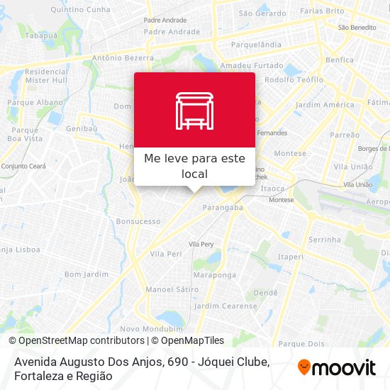 Avenida Augusto Dos Anjos, 690 - Jóquei Clube mapa