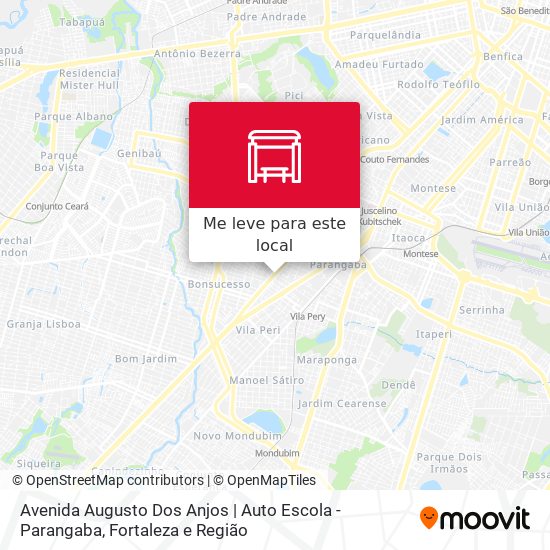 Avenida Augusto Dos Anjos | Auto Escola - Parangaba mapa
