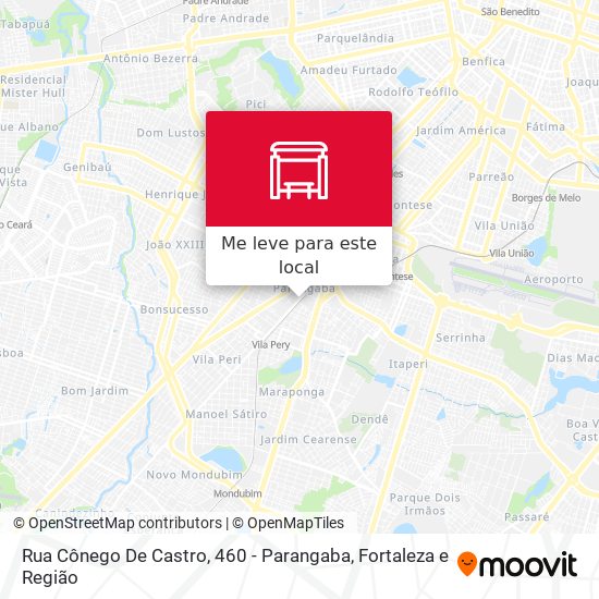 Rua Cônego De Castro, 460 - Parangaba mapa