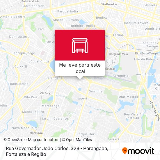 Rua Governador João Carlos, 328 - Parangaba mapa