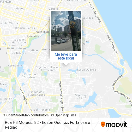 Rua Hil Moraes, 82 - Edson Queiroz mapa
