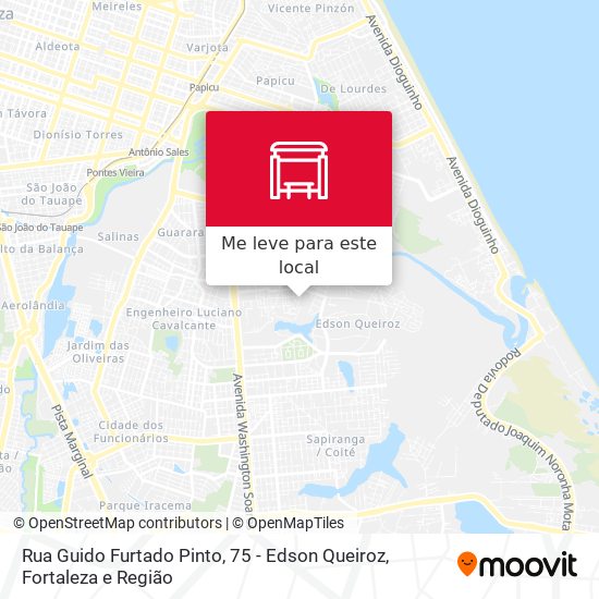 Rua Guido Furtado Pinto, 75 - Edson Queiroz mapa