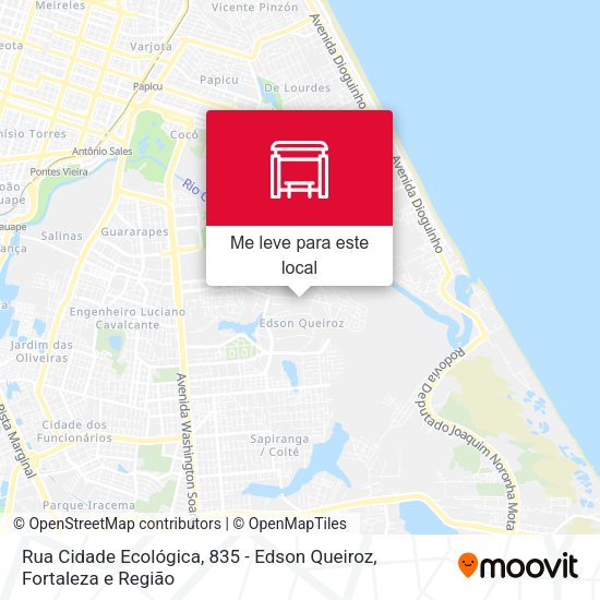 Rua Cidade Ecológica, 835 - Edson Queiroz mapa