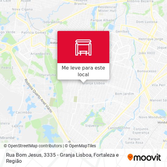 Rua Bom Jesus, 3335 - Granja Lisboa mapa