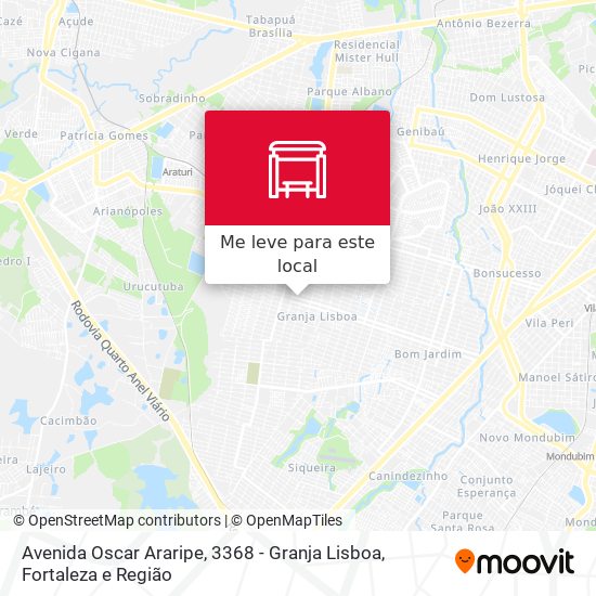 Avenida Oscar Araripe, 3368 - Granja Lisboa mapa