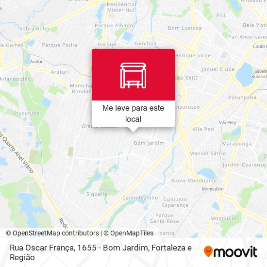 Rua Oscar França, 1655 - Bom Jardim mapa