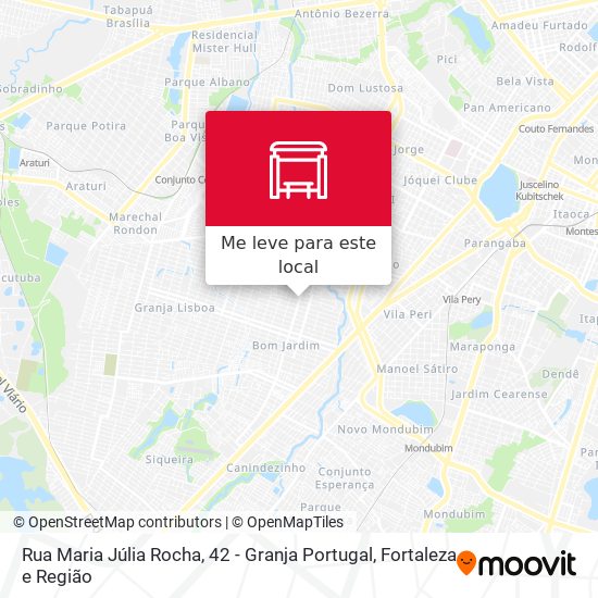 Rua Maria Júlia Rocha, 42 - Granja Portugal mapa