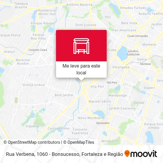 Rua Verbena, 1060 - Bonsucesso mapa