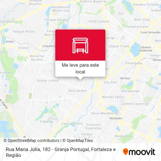 Rua Maria Júlia, 182 - Granja Portugal mapa