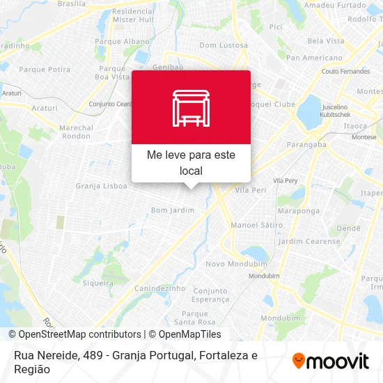 Rua Nereide, 489 - Granja Portugal mapa