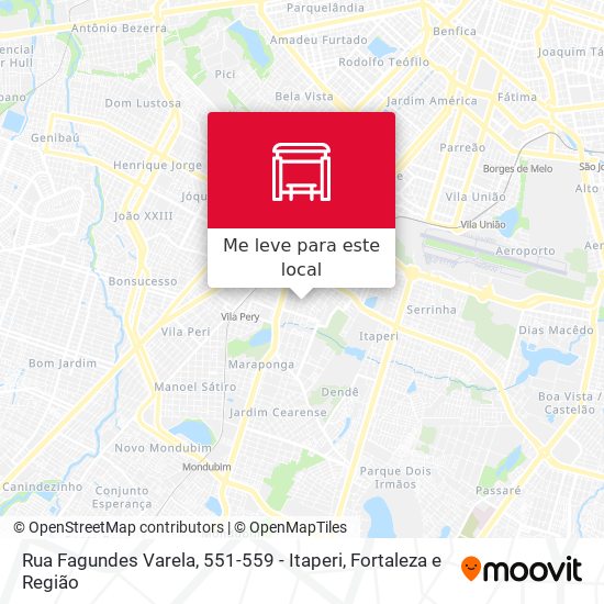 Rua Fagundes Varela, 551-559 - Itaperi mapa
