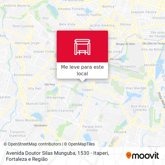 Avenida Doutor Silas Munguba, 1530 - Itaperi mapa