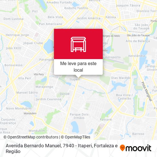 Avenida Bernardo Manuel, 7940 - Itaperi mapa