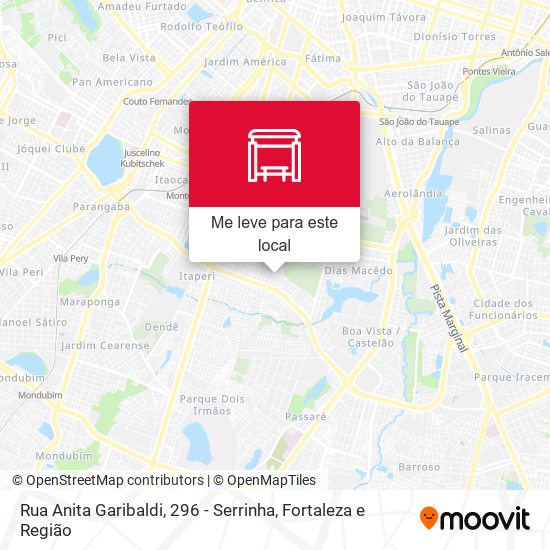 Rua Anita Garibaldi, 296 - Serrinha mapa