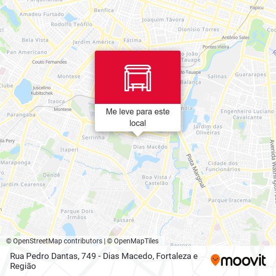 Rua Pedro Dantas, 749 - Dias Macedo mapa