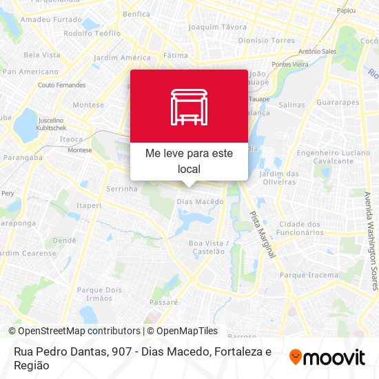 Rua Pedro Dantas, 907 - Dias Macedo mapa