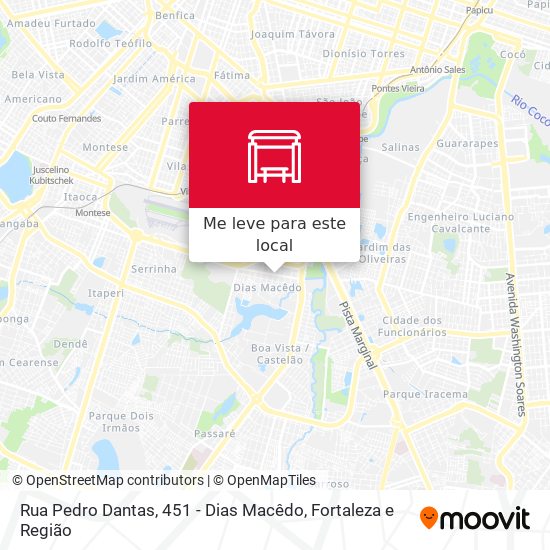 Rua Pedro Dantas, 451 - Dias Macêdo mapa