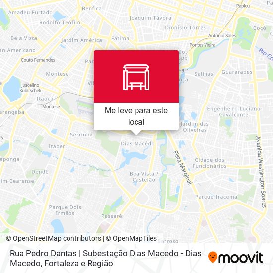 Rua Pedro Dantas | Subestação Dias Macedo - Dias Macedo mapa