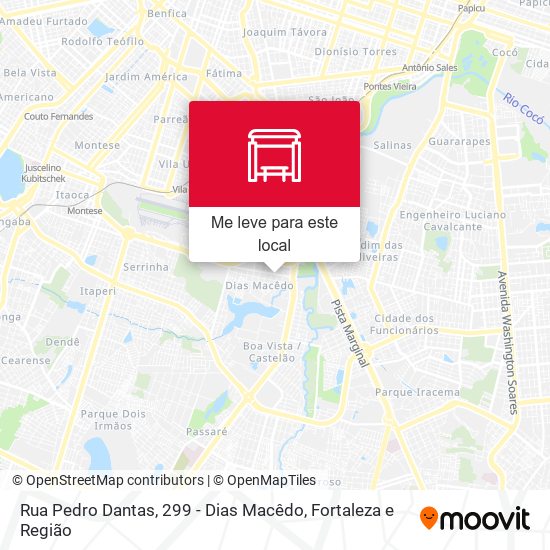Rua Pedro Dantas, 299 - Dias Macêdo mapa