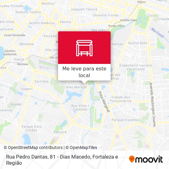 Rua Pedro Dantas, 81 - Dias Macedo mapa