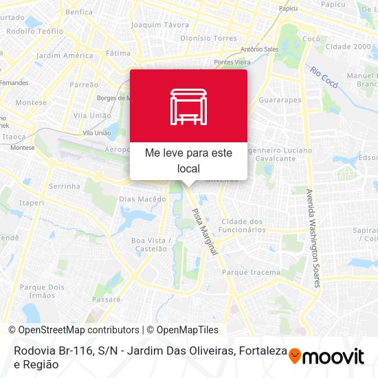 Rodovia Br-116, S / N - Jardim Das Oliveiras mapa