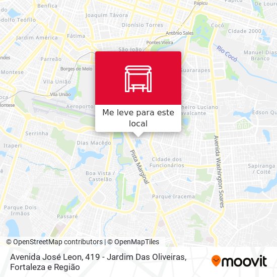Avenida José Leon, 419 - Jardim Das Oliveiras mapa