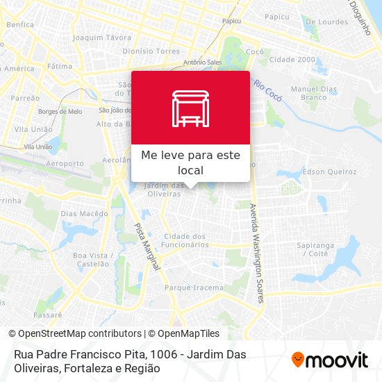 Rua Padre Francisco Pita, 1006 - Jardim Das Oliveiras mapa